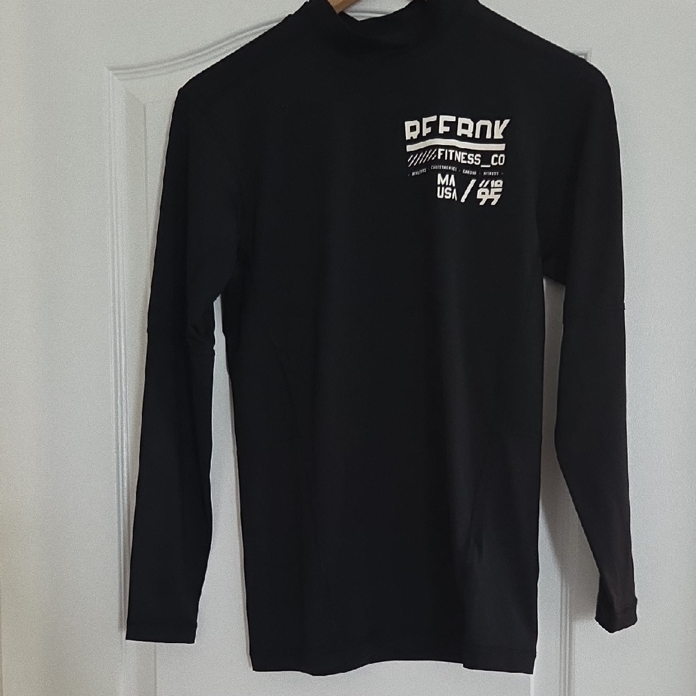Reebok Womens Black Long Sleeve Workout Shirt